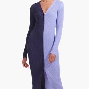 NWOT Staud Shoko Sweater navy periwinkle S